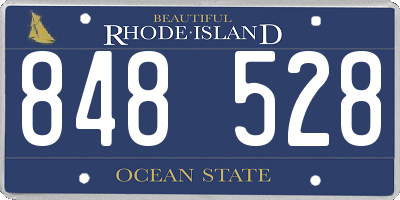 RI license plate 848528