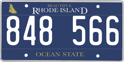 RI license plate 848566