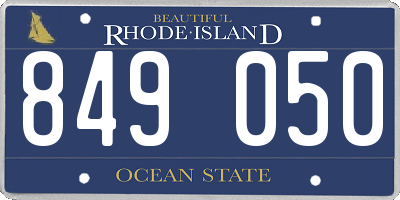 RI license plate 849050