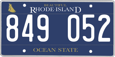 RI license plate 849052