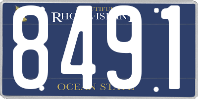 RI license plate 8491