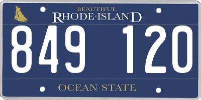 RI license plate 849120