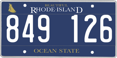RI license plate 849126