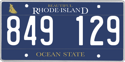 RI license plate 849129
