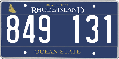 RI license plate 849131