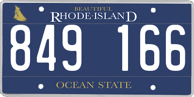 RI license plate 849166