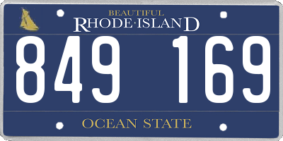 RI license plate 849169