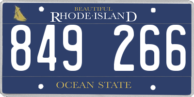 RI license plate 849266
