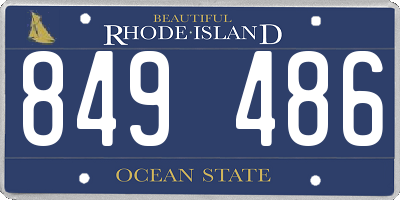 RI license plate 849486