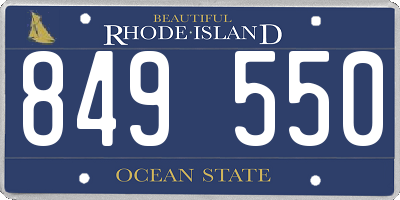 RI license plate 849550