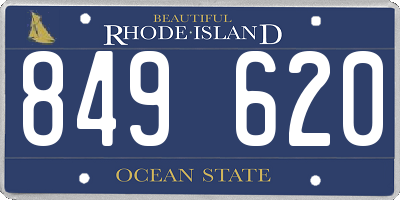 RI license plate 849620
