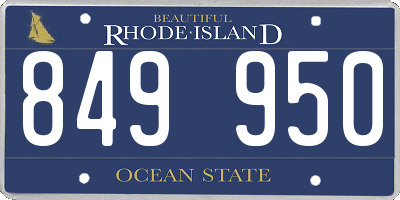 RI license plate 849950