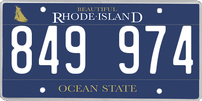 RI license plate 849974