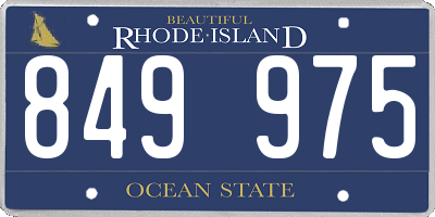 RI license plate 849975