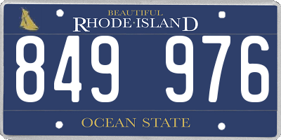 RI license plate 849976