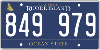 RI license plate 849979