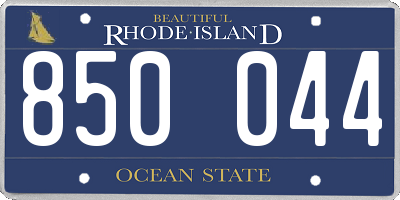 RI license plate 850044
