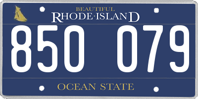 RI license plate 850079