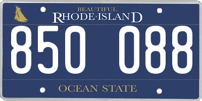 RI license plate 850088