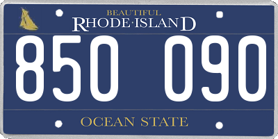 RI license plate 850090