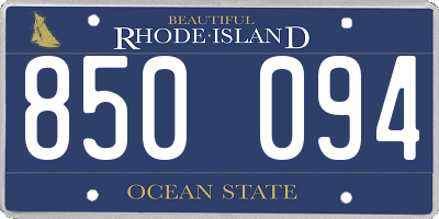RI license plate 850094