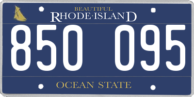 RI license plate 850095