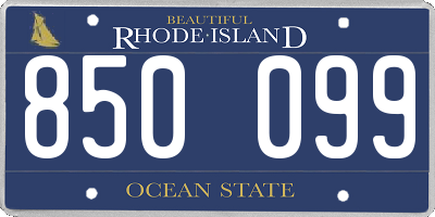 RI license plate 850099
