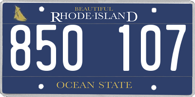 RI license plate 850107