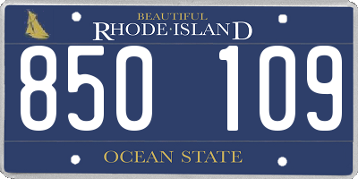 RI license plate 850109