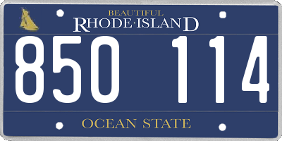 RI license plate 850114
