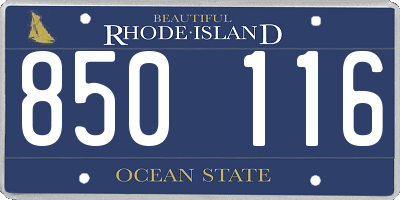 RI license plate 850116