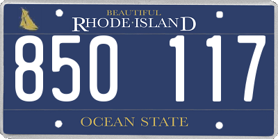 RI license plate 850117