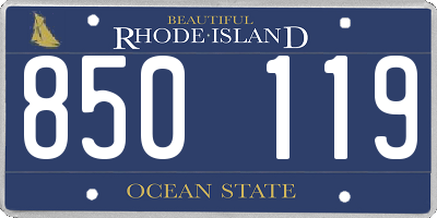 RI license plate 850119