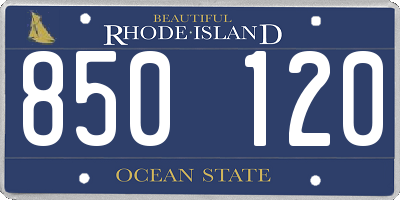 RI license plate 850120