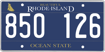 RI license plate 850126