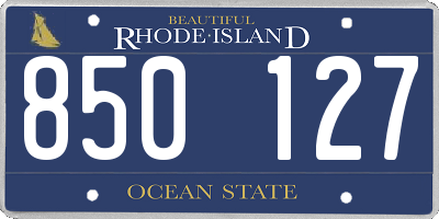 RI license plate 850127