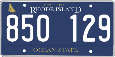 RI license plate 850129