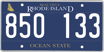 RI license plate 850133