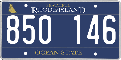 RI license plate 850146