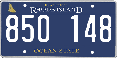 RI license plate 850148