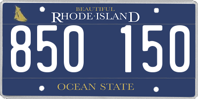 RI license plate 850150