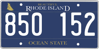 RI license plate 850152
