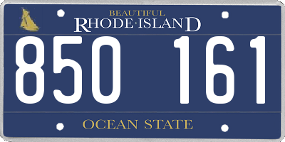 RI license plate 850161