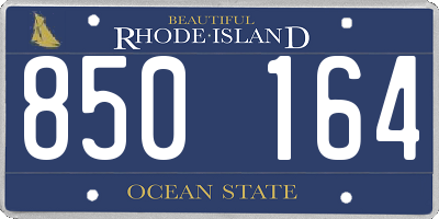 RI license plate 850164