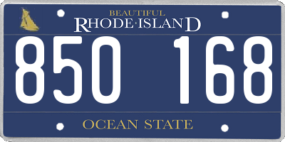 RI license plate 850168