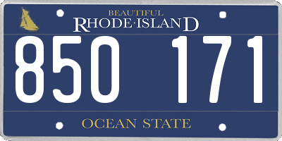 RI license plate 850171