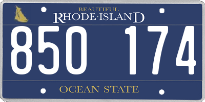 RI license plate 850174