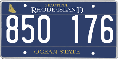 RI license plate 850176