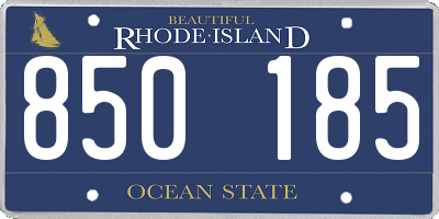 RI license plate 850185