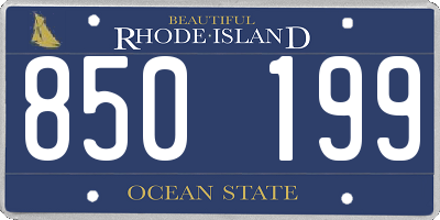 RI license plate 850199